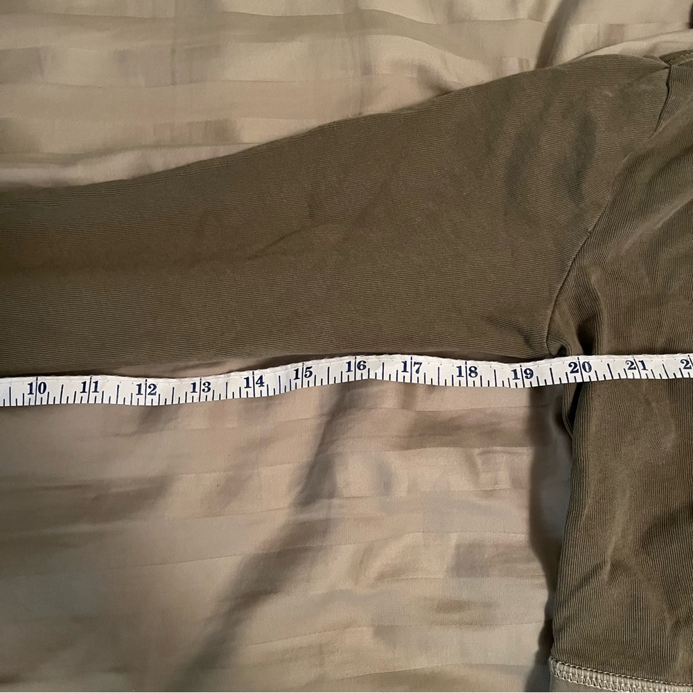 Anthropologie Postmark X-Small Green Open Front Anorak Hooded Jacket - Picture 12 of 15